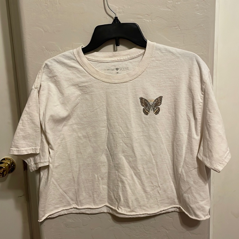 Butterfly crop top